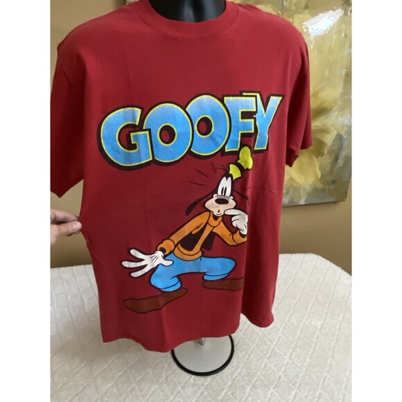 Vintage Disney Goofy Graphic Print Red Shirt Men’s Size Large - Picture 5 of 14